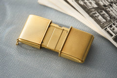 Movado Ermeto 18ct Gold Self-Winding Travel Watch, c.1950s, detail view 5