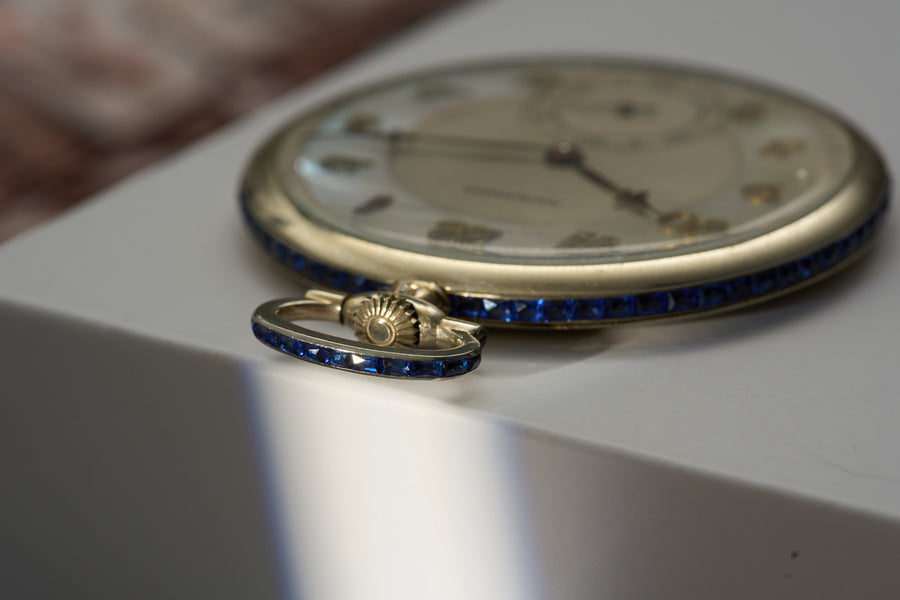 Stern Frères Mother of Pearl Dial, Sapphire Bezel, c.1928