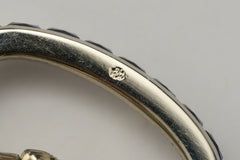 Movado 18k White Gold Pocket Watch, Sapphire Bezel, c.1928, detail view 31