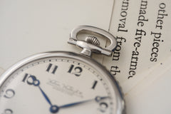 Niton Platinum Pocket Watch, Sapphire Border, Geneva Seal, c.1929, detail view 12