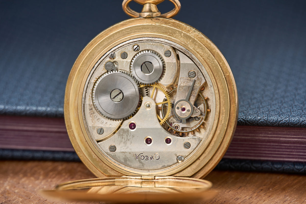 Slim Gold-Plated, Art Deco Enamel Dial, c.1933