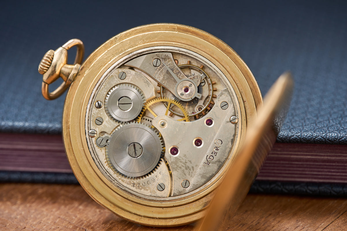 Slim Gold-Plated, Art Deco Enamel Dial, c.1933
