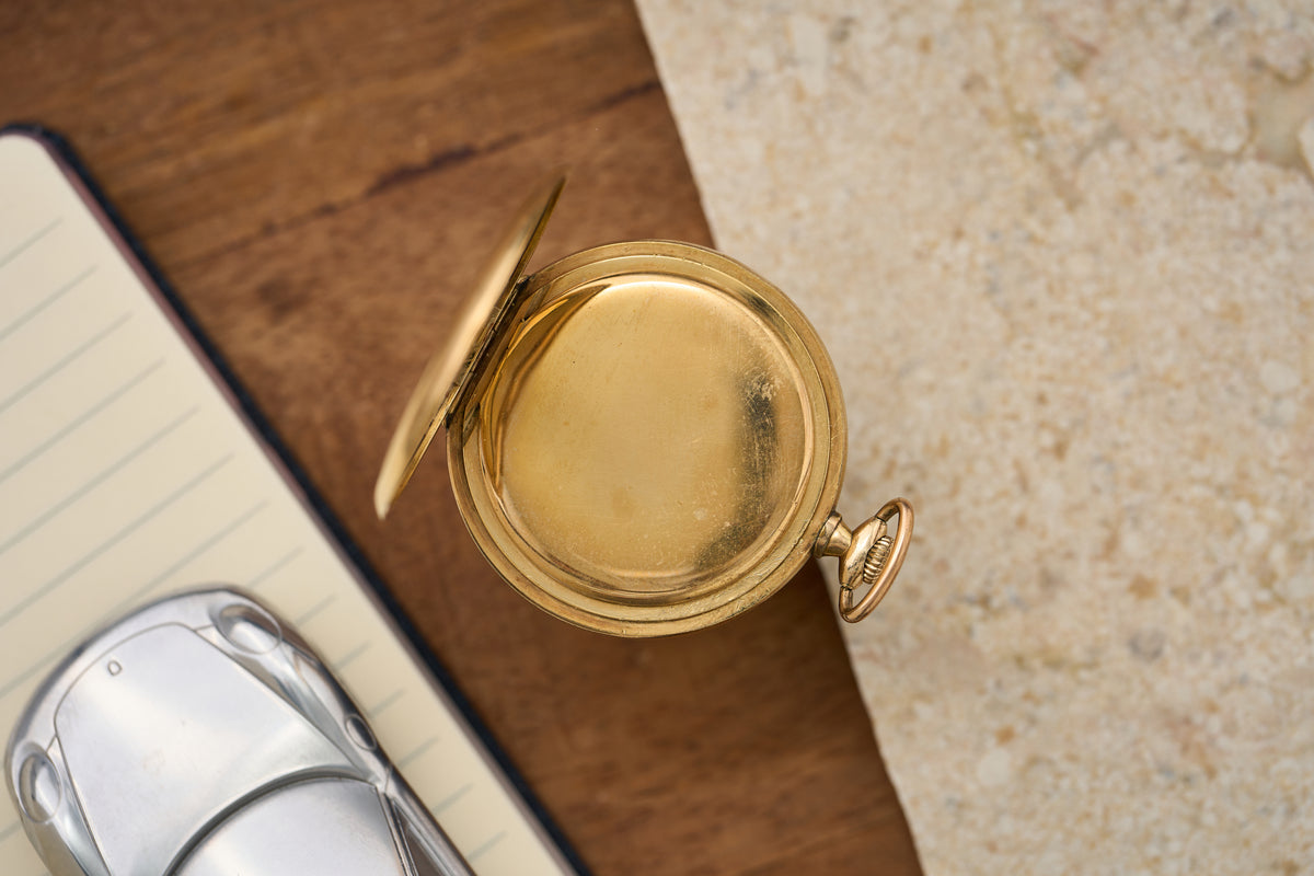 Slim Gold-Plated, Art Deco Enamel Dial, c.1933