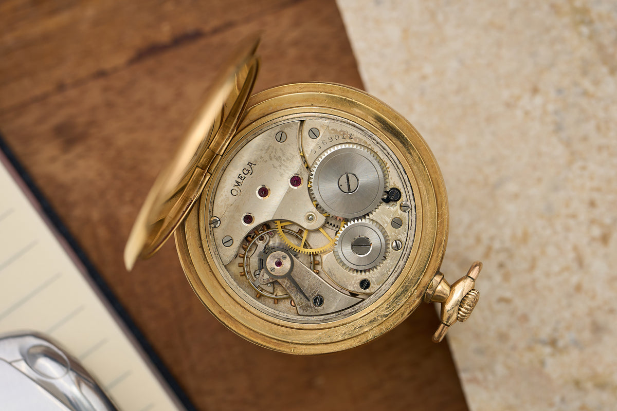 Slim Gold-Plated, Art Deco Enamel Dial, c.1933
