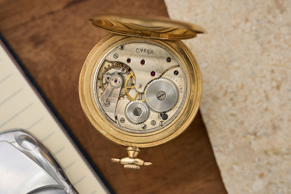 Slim Gold-Plated, Art Deco Enamel Dial, c.1933