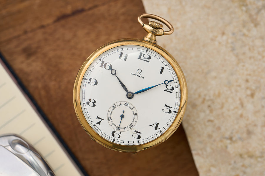 Slim Gold-Plated, Art Deco Enamel Dial, c.1933