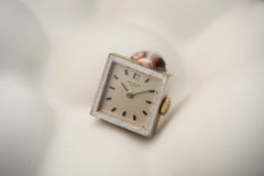 Patek Philippe White Gold Brooch Watch, Calatrava Cross, c.1970, front view