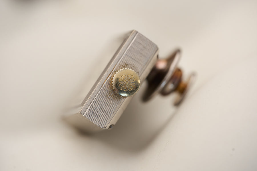 Bark-Finish Brooch Watch, Applied Calatrava Cross, c.1970