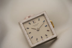 Patek Philippe White Gold Brooch Watch, Calatrava Cross, c.1970, detail view 7