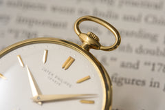 Patek Philippe 18ct Gold Pocket Watch, Geneva Seal, c.1960, detail view 7