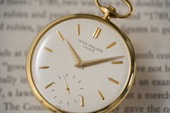 Patek Philippe 18ct Gold Pocket Watch, Geneva Seal, c.1960, detail view 8