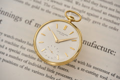 Patek Philippe 18ct Gold Pocket Watch, Geneva Seal, c.1960, front view