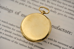 Patek Philippe 18ct Gold Pocket Watch, Geneva Seal, c.1960, detail view 3