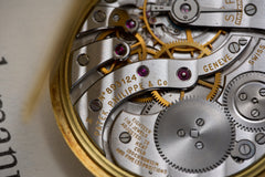 Patek Philippe 18ct Gold Pocket Watch, Geneva Seal, c.1960, detail view 11