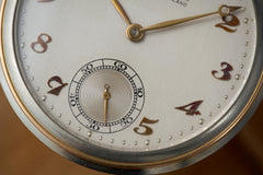 Patek Philippe Two-Tone Gold Pocket Watch, Brock & Co, c.1931, detail view 16