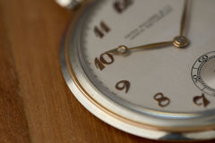 Patek Philippe Two-Tone Gold Pocket Watch, Brock & Co, c.1931, detail view 17