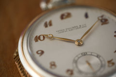 Patek Philippe Two-Tone Gold Pocket Watch, Brock & Co, c.1931, detail view 19