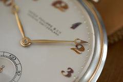 Patek Philippe Two-Tone Gold Pocket Watch, Brock & Co, c.1931, detail view 14