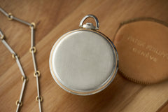 Patek Philippe Two-Tone Gold Pocket Watch, Brock & Co, c.1931, detail view 4