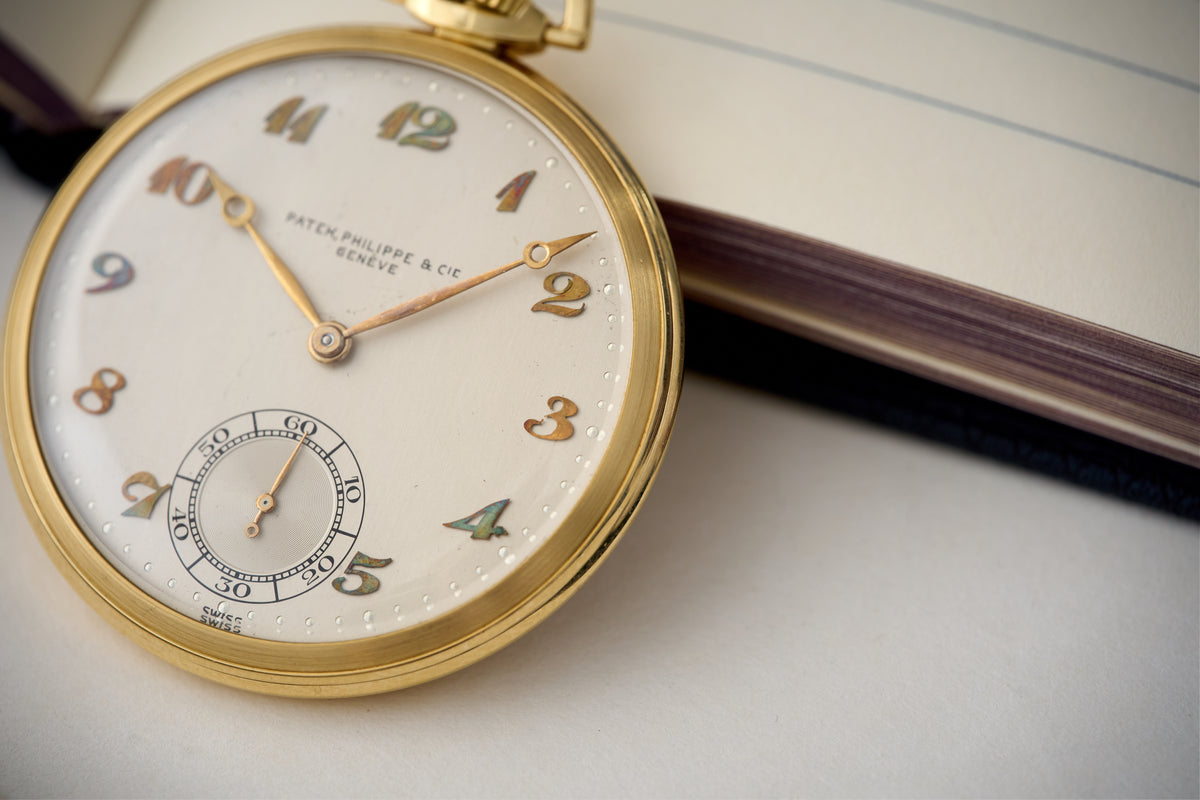 Patek Philippe 18ct Gold Pocket Watch, Henri Stern, c.1937, detail view 5