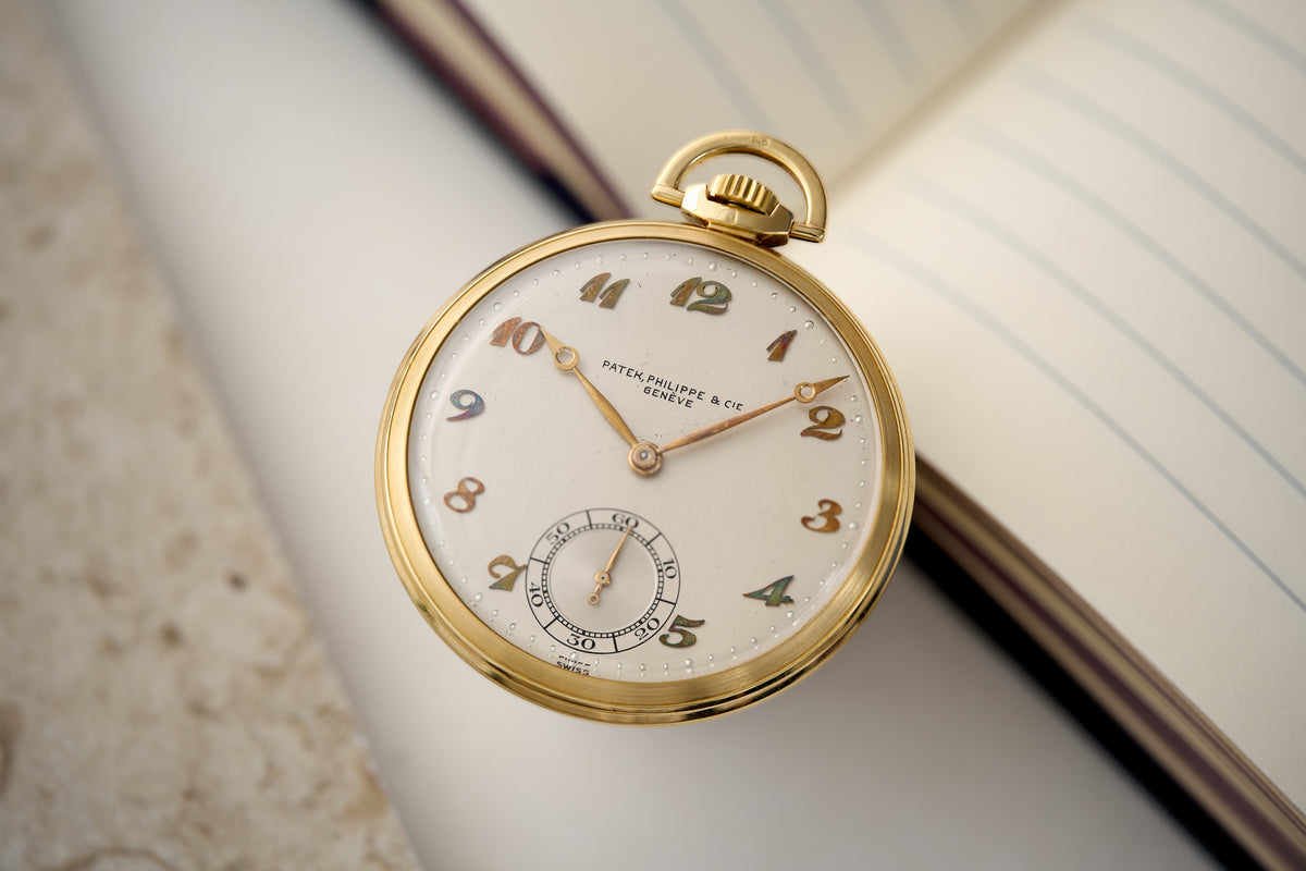 Patek Philippe 18ct Gold Pocket Watch, Henri Stern, c.1937, front view