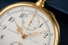 Patek Philippe 18ct Gold Chronograph Pocket Watch, 1913, detail view 21