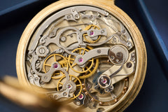 Patek Philippe 18ct Gold Chronograph Pocket Watch, 1913, detail view 8
