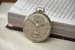 Patek Philippe Platinum Pocket Watch, Diamond Dial, c.1937, detail view 25