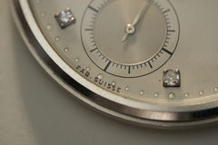 Patek Philippe Platinum Pocket Watch, Diamond Dial, c.1937, detail view 11