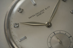 Patek Philippe Platinum Pocket Watch, Diamond Dial, c.1937, detail view 12