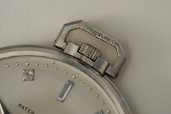 Patek Philippe Platinum Pocket Watch, Diamond Dial, c.1937, detail view 15