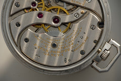 Patek Philippe Platinum Pocket Watch, Diamond Dial, c.1937, detail view 18