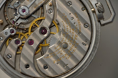 Patek Philippe Platinum Pocket Watch, Diamond Dial, c.1937, detail view 19