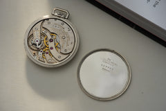 Patek Philippe Platinum Pocket Watch, Diamond Dial, c.1937, detail view 7