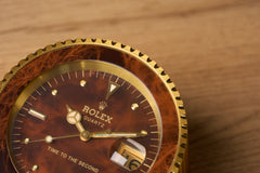 Rolex 'Time to the Second' Dealer Desk Clock, Ref. 455, c.1985, detail view 7