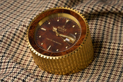 Rolex 'Time to the Second' Dealer Desk Clock, Ref. 455, c.1985, detail view 12
