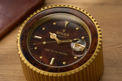 Rolex 'Time to the Second' Dealer Desk Clock, Ref. 455, c.1985, detail view 15