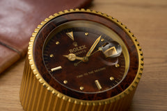 Rolex 'Time to the Second' Dealer Desk Clock, Ref. 455, c.1985, detail view 16