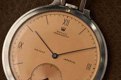 Rolex Prince Imperial Pocket Watch, Salmon Dial, c.1930, detail view 13