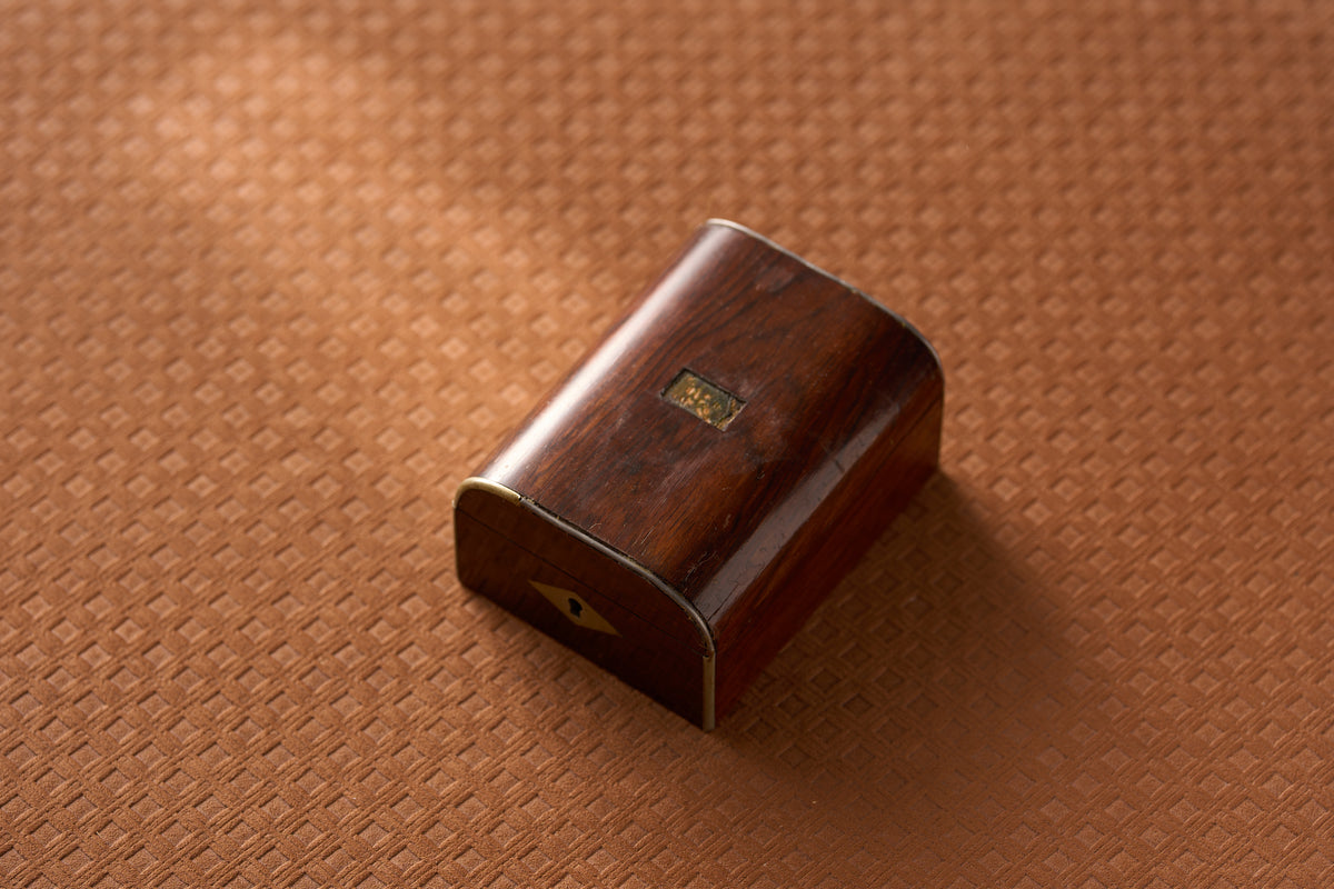 Rosewood Watch Box, White-Metal Bound, c.1870-1900