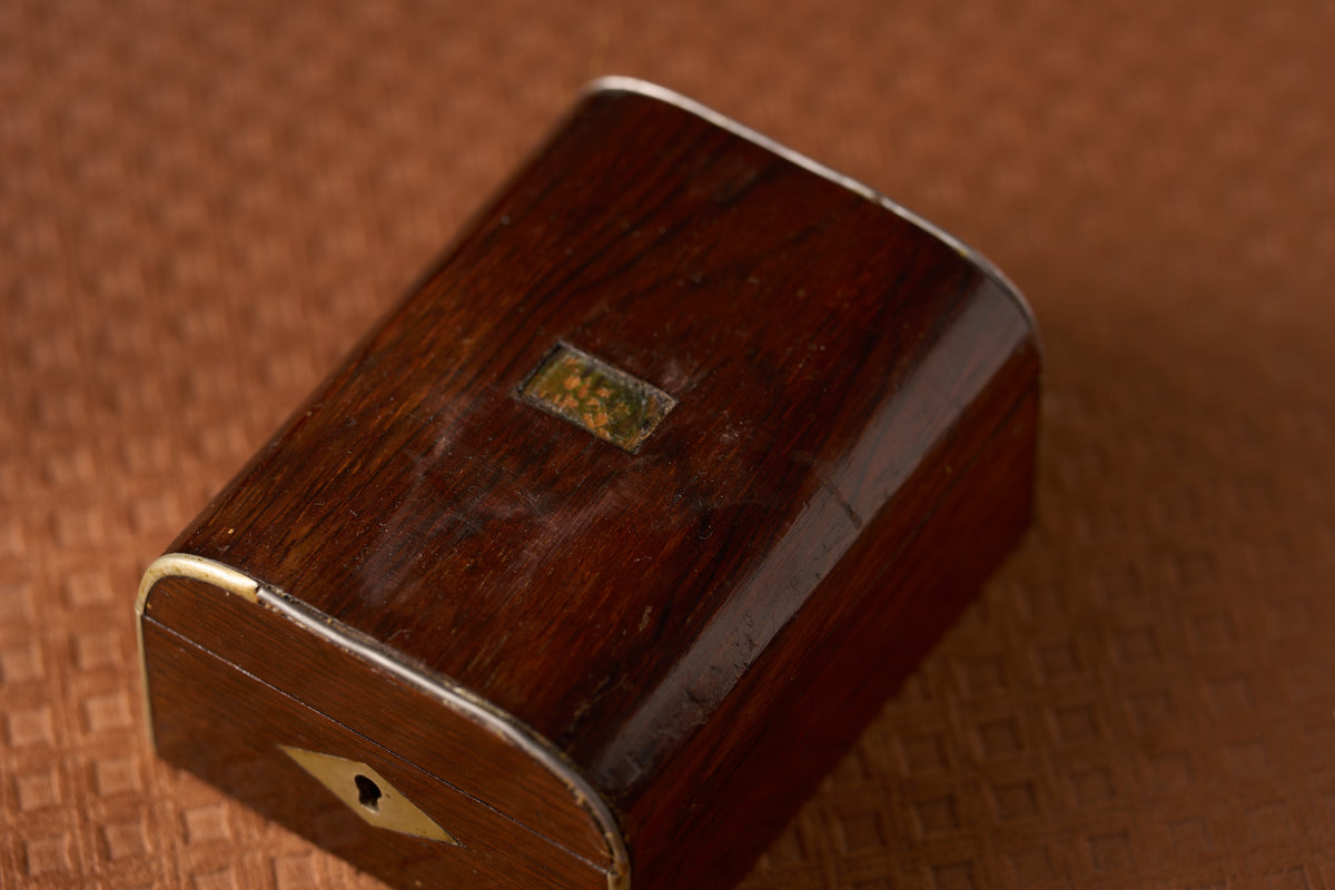Rosewood Watch Box, White-Metal Bound, c.1870-1900
