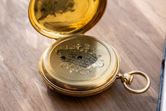 Bataille Aîné - 18k Gold Quarter-Repeating Pocket Watch, Besançon, c.1850, detail view 11
