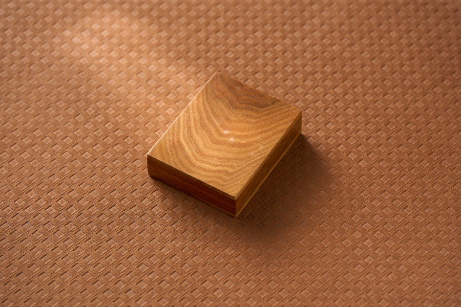 Tilt-Up Walnut Watch Box and Bedside Stand, Green Felt Recess