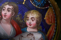 Painted Enamel Allegory of Painting, Paste-Set, c.1810, detail view 13