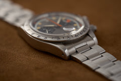 Tudor Oysterdate 'Home Plate' Chronograph 7032/0, c.1971, the case flank and lugs