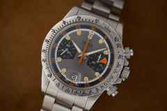 Tudor Oysterdate 'Home Plate' Chronograph 7032/0, c.1971, the grey Home Plate dial