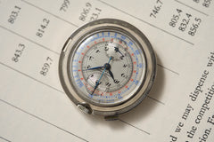 Ulysse Nardin Chronograph Pocket Watch, Tachymetre, c.1940, detail view 3
