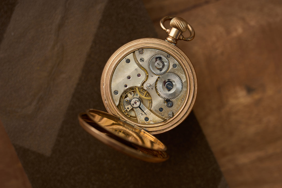 Dennison Star Gold-Filled Half-Hunter, English Case, c.1925