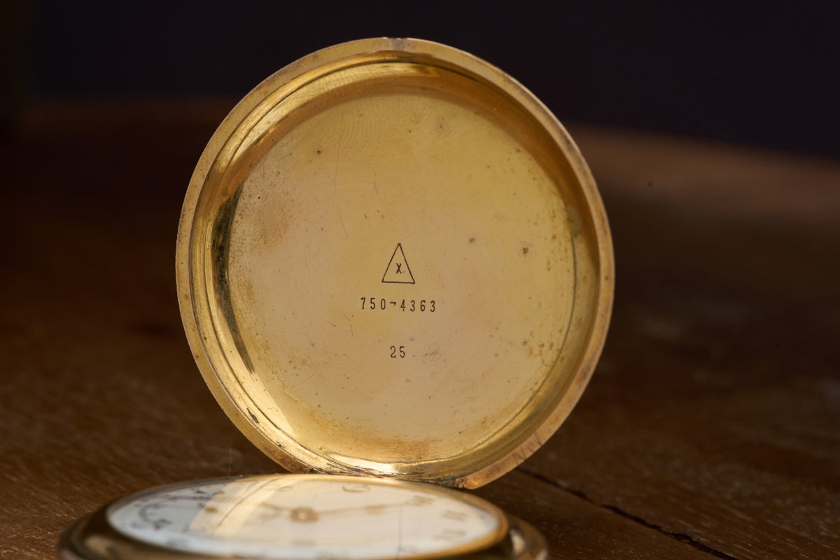 Gold-Filled Full Hunter, White Enamel Dial, c.1900