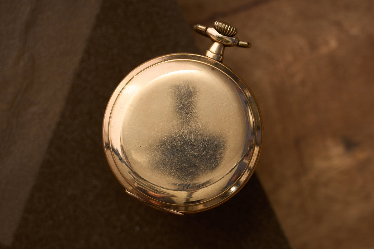 Gold-Filled Full Hunter, White Enamel Dial, c.1900